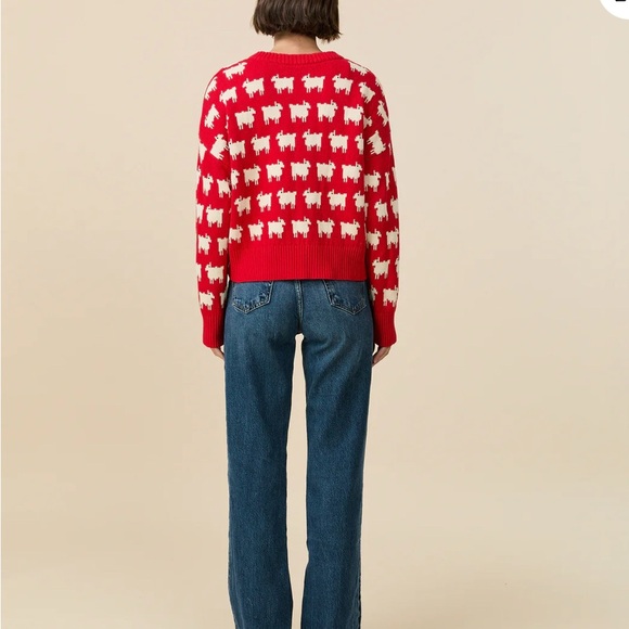 Rowing Blazers Red and White Sheep Sweater - Picture 2 of 7
